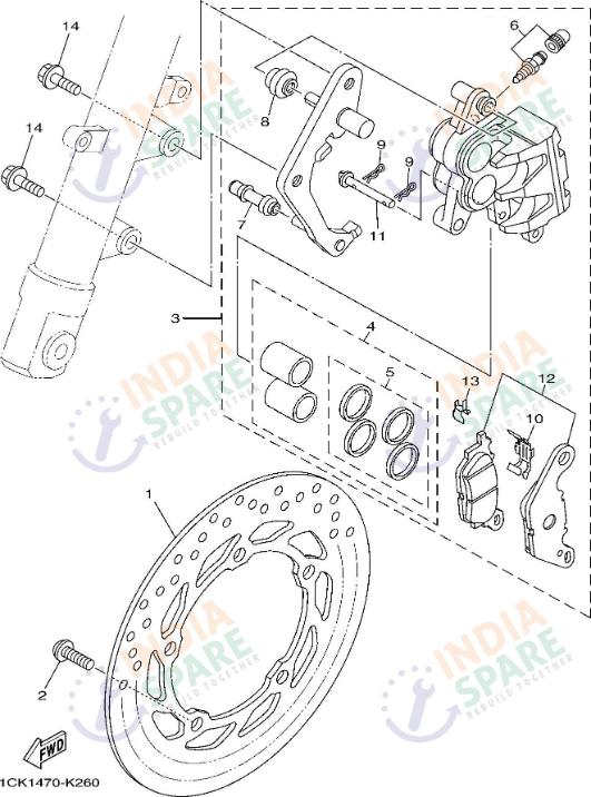 FRONT BRAKE CALIPER